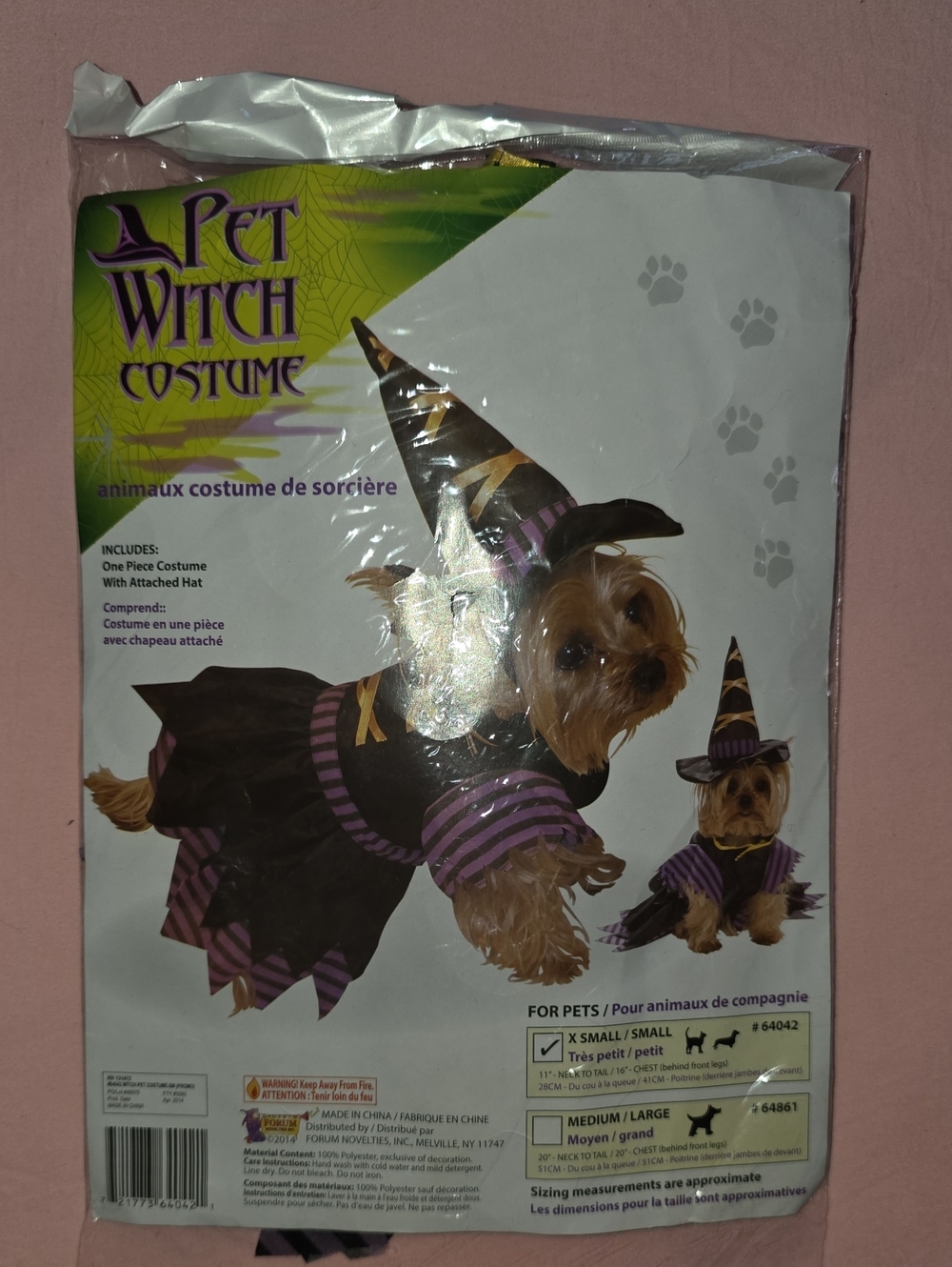 Costume for Dogs - Black & Purple